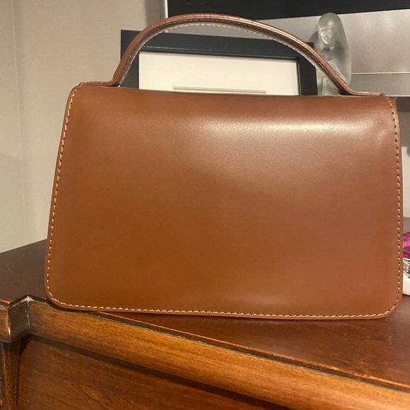 FRAME Les signature small top handle bag tobacco new - Picture 3 of 11